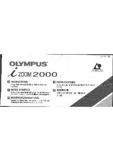 Olympus i-Zoom 2000 manual. Camera Instructions.